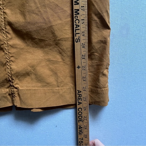 Anthropologie Maeve Colette Utility Midi Skirt Mustard Size M - Picture 8 of 10